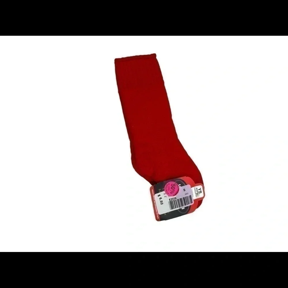 Wigwam - red youth small worsted wool blend socks Toddler 4-7